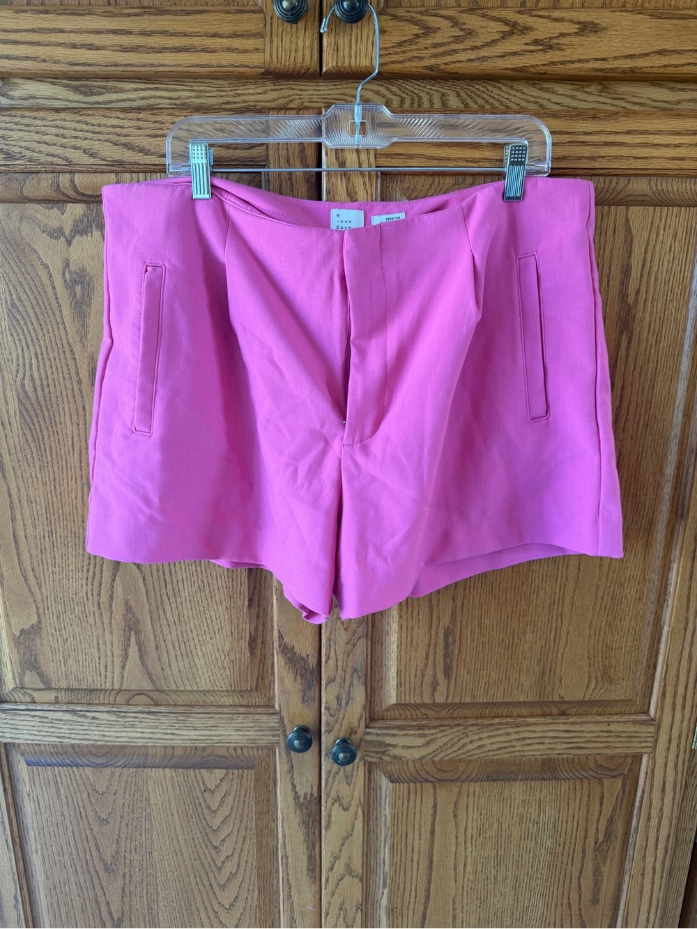 a new day Bright Pink High-Waist Tailored Shorts